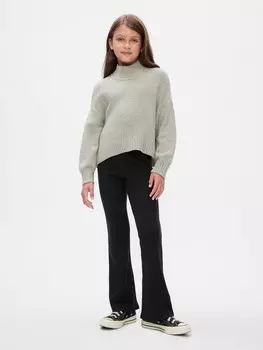 Детские леггинсы в рубчик Gap, черный