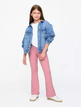 Детские леггинсы в рубчик Gap, розовый