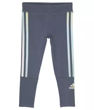 Детские легинсы Adidas 3 Stripes Logo, темно-серый