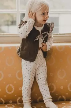 Детские легинсы Elois из хлопка That's mine, бежевый