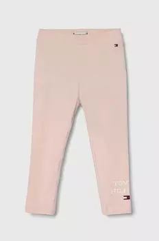 Детские легинсы Tommy Hilfiger, розовый
