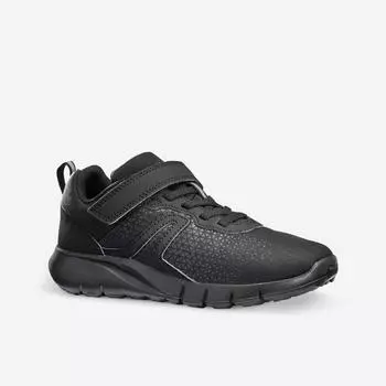 Детские легкие и водонепроницаемые кроссовки на липучке, черные Decathlon