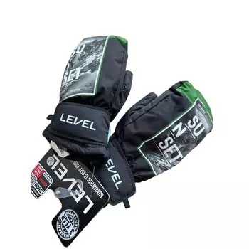 Детские лыжные перчатки Level, черный
