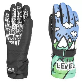 Детские лыжные перчатки Level, разноцветный