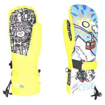 Детские лыжные перчатки Level, разноцветный