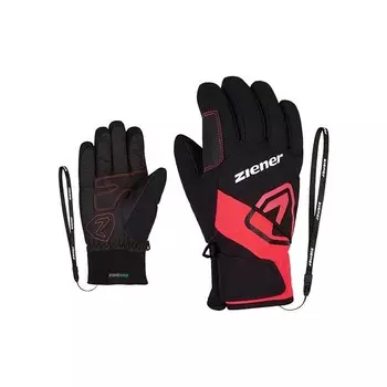 Детские лыжные перчатки Ziener, черный