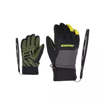 Детские лыжные перчатки Ziener, серый