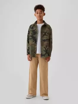Детские мешковатые джинсы Gap, коричневый