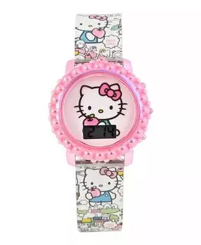 Детские мульти-силиконовые часы Hello Kitty 32 мм Accutime, мультиколор