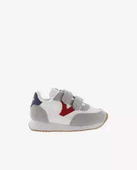 Детские нейлоновые кроссовки с контрастными деталями и двойной застежкой-липучкой Victoria, красный