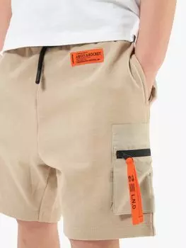 Детские нейлоновые шорты с карманами Angel & Rocket, камень