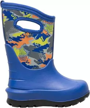 Детские неоклассические водонепроницаемые зимние ботинки Topo Camo Bogs, мультиколор