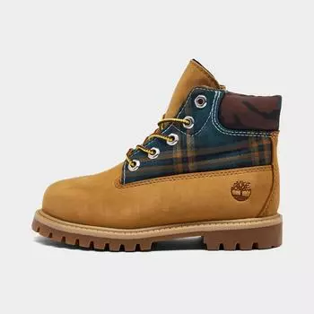 Детские непромокаемые ботинки Timberland 6 дюймов Heritage для малышей, коричневый