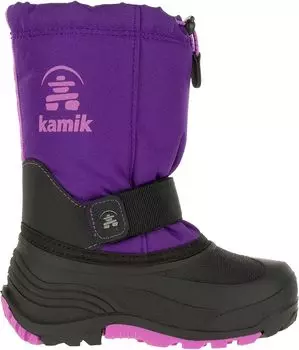 Детские непромокаемые зимние ботинки Kamik Rocket с утеплителем, фиолетовый