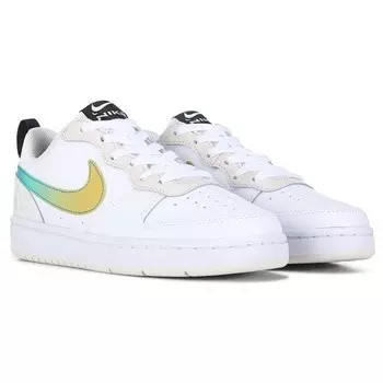 Детские низкие кеды Court Borough 2 Big Kid Nike, белый
