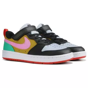 Детские низкие кеды Court Borough Recraft Little Kid Nike, черный