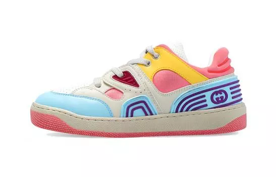 Детские низкие кеды Gucci, разноцветный