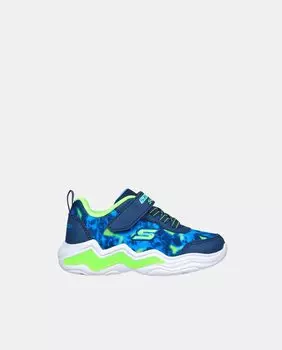 Детские низкие кроссовки Sport Lights с подсветкой Skechers, синий