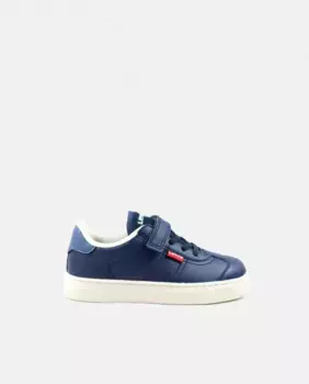 Детские низкие кроссовки в форме шлема с клейкой застежкой Tustin Levi's, темно-синий