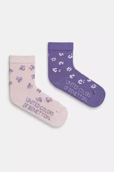 Детские носки, 2 пары United Colors Of Benetton, фиолетовый