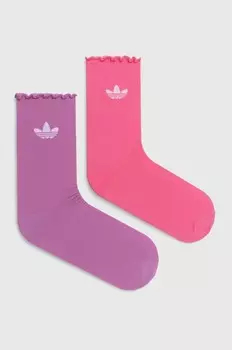 Детские носки 2 шт. adidas Originals, розовый