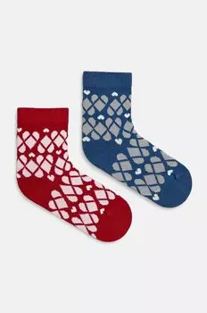 Детские носки 2 шт. United Colors of Benetton, бордовый