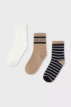 Детские носки 3 пары Mayoral, коричневый