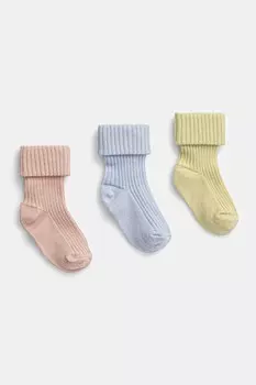 Детские носки, 3 пары в упаковке United Colors Of Benetton, желтый