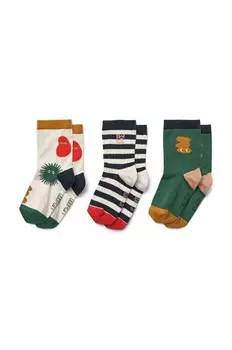 Детские носки 3 шт. Liewood, бежевый