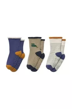 Детские носки 3 шт. Liewood, коричневый