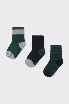 Детские носки 3 шт. Mayoral, зеленый