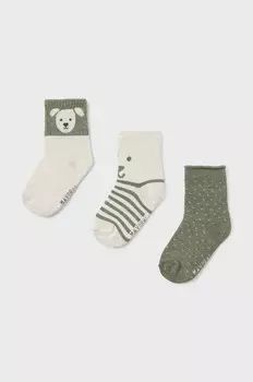 Детские носки 3 шт. Mayoral, зеленый