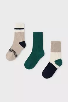 Детские носки 3 шт. Mayoral, зеленый