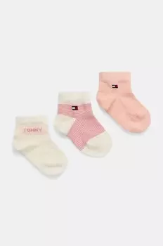 Детские носки, 3 шт. в упаковке Tommy Hilfiger, оранжевый