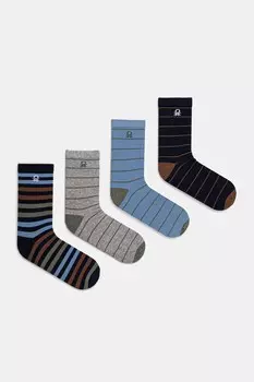 Детские носки, 4 пары United Colors Of Benetton, синий