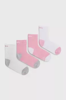 Детские носки (4 шт.) Skechers, розовый