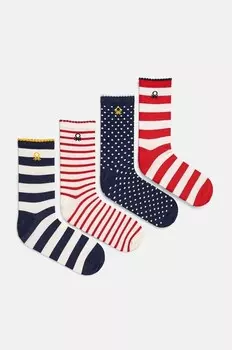 Детские носки 4 шт. United Colors of Benetton, красный