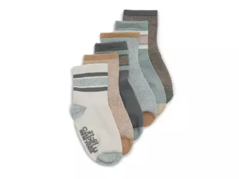 Детские носки Capelli New York Tonal Crew - 6 шт. в упаковке, разноцветные