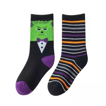 Детские носки для Хэллоуина, 2 шт., цвет Frankenstein