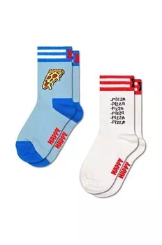 Детские носки Kids 2 шт. Pizza Socks 2 шт. Happy Socks, мультиколор