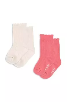 Детские носки Konges Sljd, 2 шт. в упаковке POINTELLE SOCKS, 2 шт. в упаковке, розовый