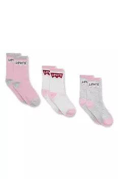 Детские носки Levi's (3 шт.), розовый