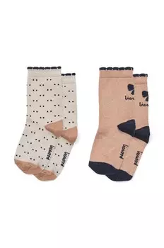 Детские носки Liewood Azenore Socks, 2 шт. в упаковке 2 шт, бежевый