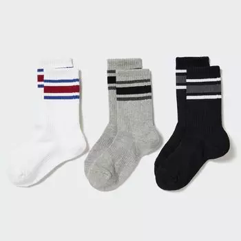 Набор носков UNIQLO, 3 пары, белый