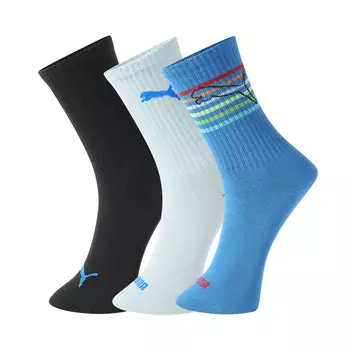 Детские носки Puma, цвет Black & Blue (3 Pairs)