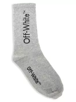 Детские носки с логотипом Off Diagonal Off-White, черный