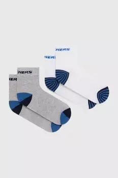 Детские носки Skechers MESH VENTILATION ORGANIC STRIPE, 4 шт., белый