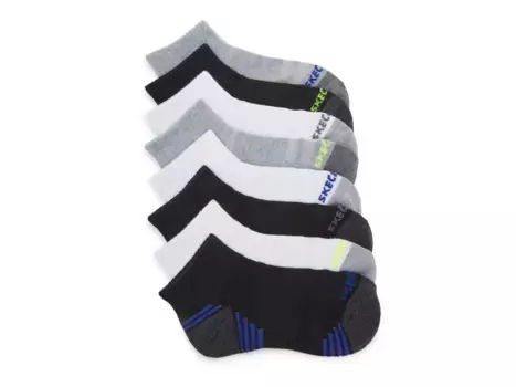 Детские носки Skechers Quarter Crew - 8 шт. в упаковке, разноцветные