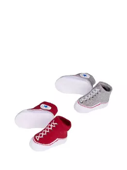 Детские носки унисекс красный/серый Converse