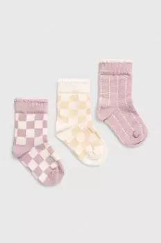Детские носки United Colors of Benetton, 3 пары, розовый